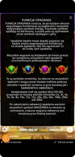 Mnożniki Gates of Olympus