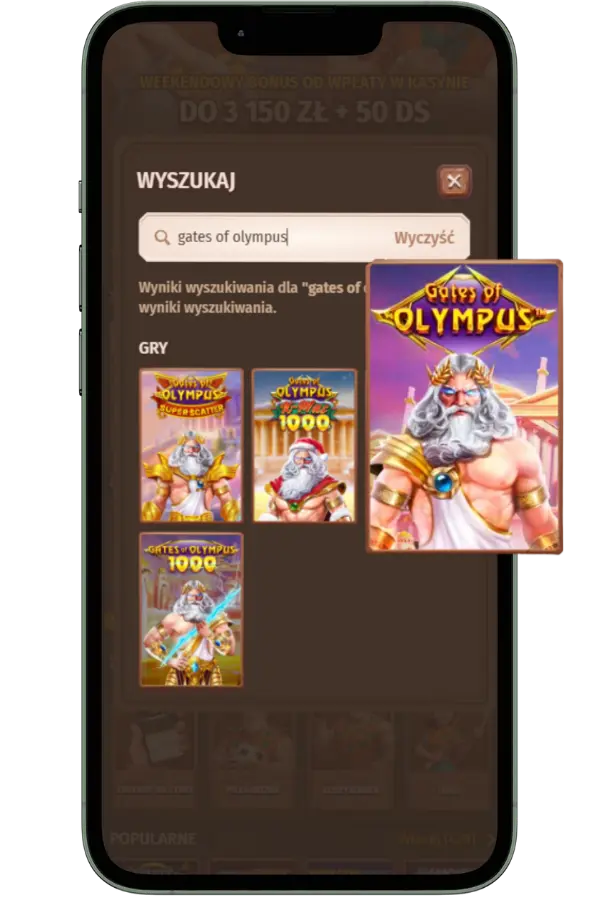 Wyszukiwanie automatu Gates of Olympus